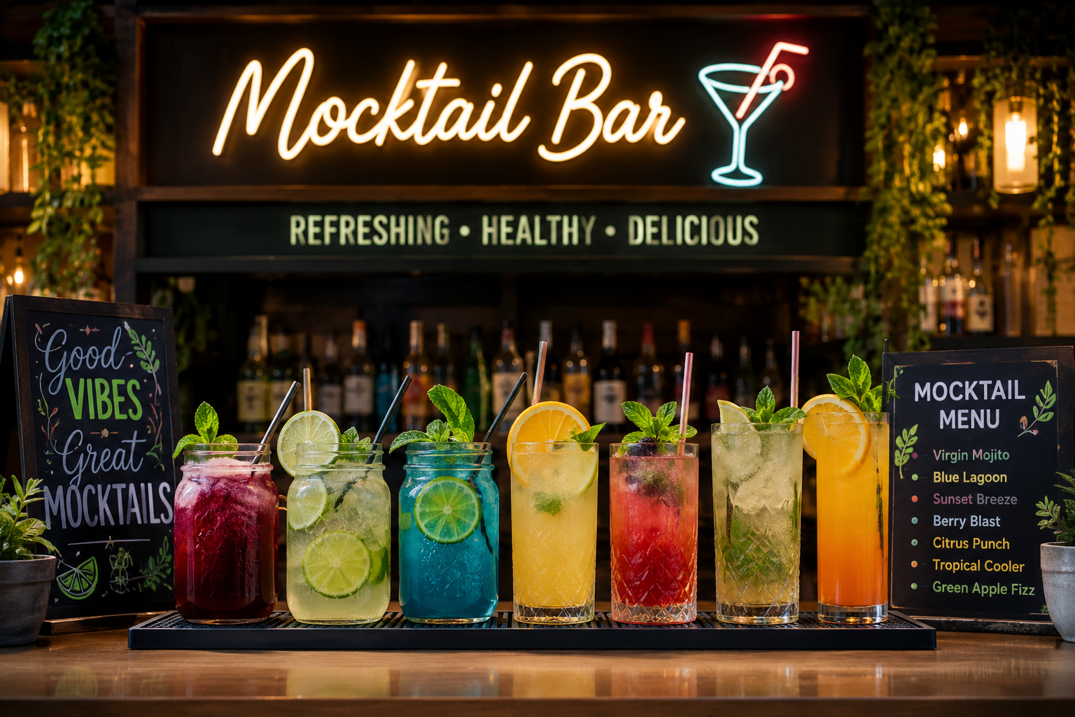 Bar Setup & Decoration mocktail bar